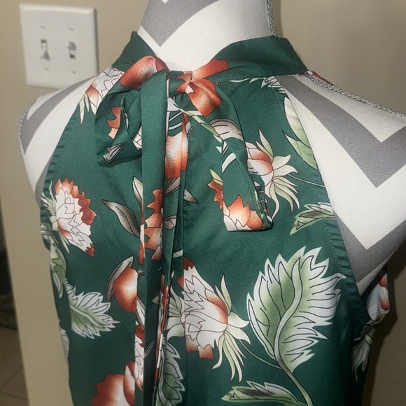 Green Orange and Cream SHEIN Halter Top - Size M - Picture 6 of 9